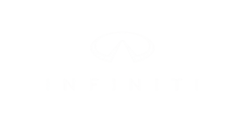 White Infiniti logo